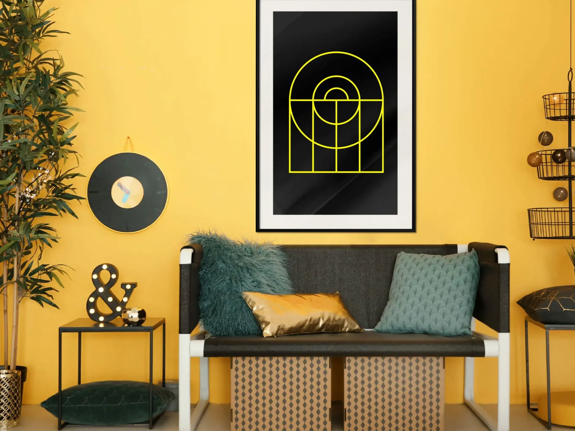 Poster 'Yellow Lines'