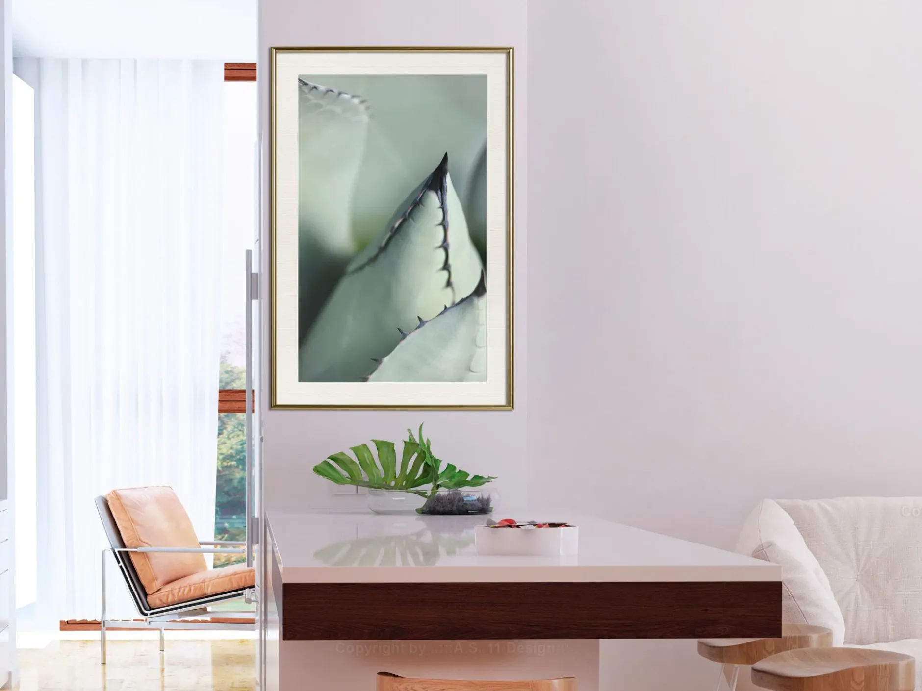 Poster 'Young Leaf of Agave'
