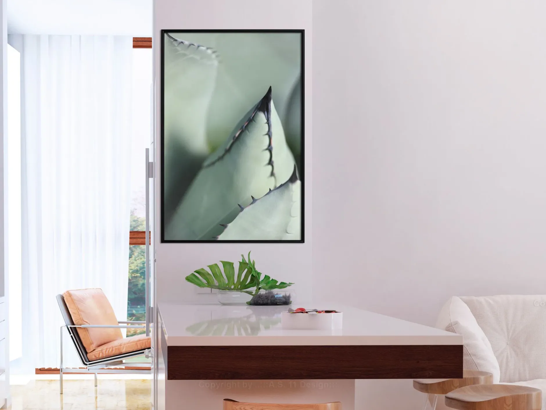 Poster 'Young Leaf of Agave'
