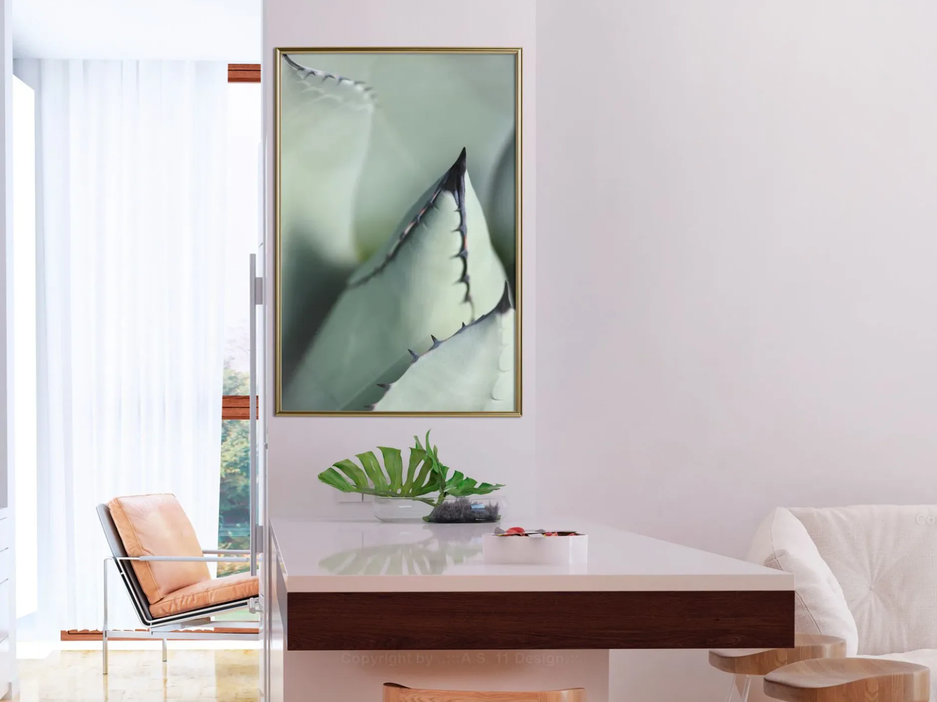 Poster 'Young Leaf of Agave'