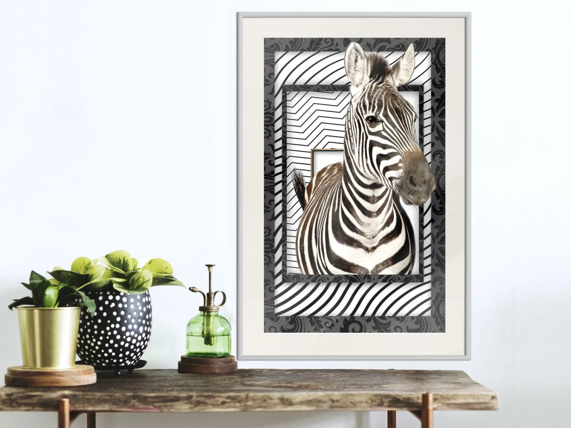 Poster 'Zebra in the Frame'