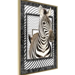 Poster 'Zebra in the Frame'