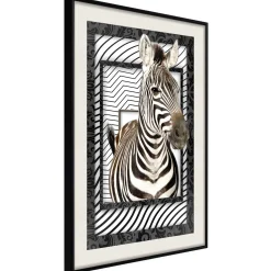 Poster 'Zebra in the Frame'
