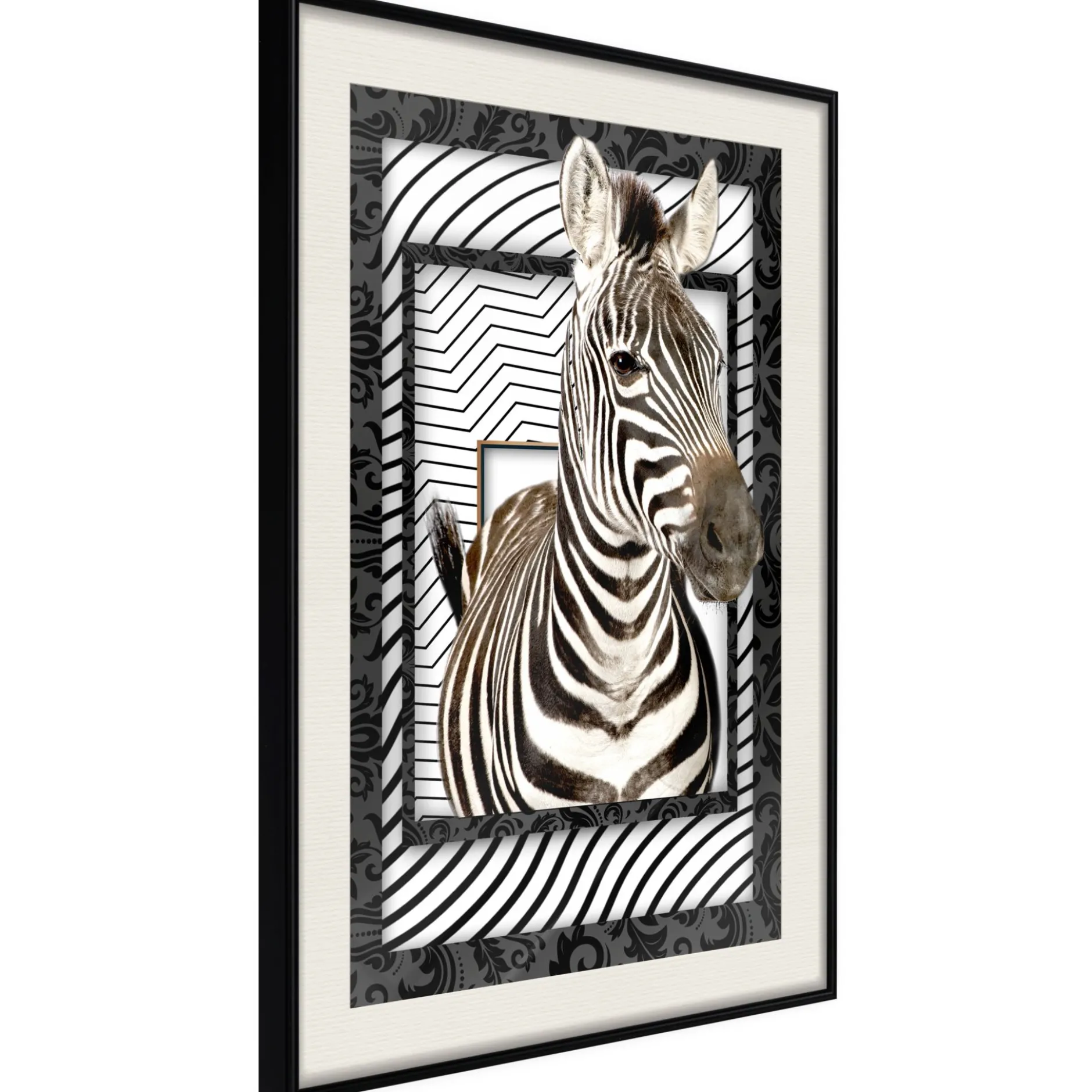 Poster 'Zebra in the Frame'