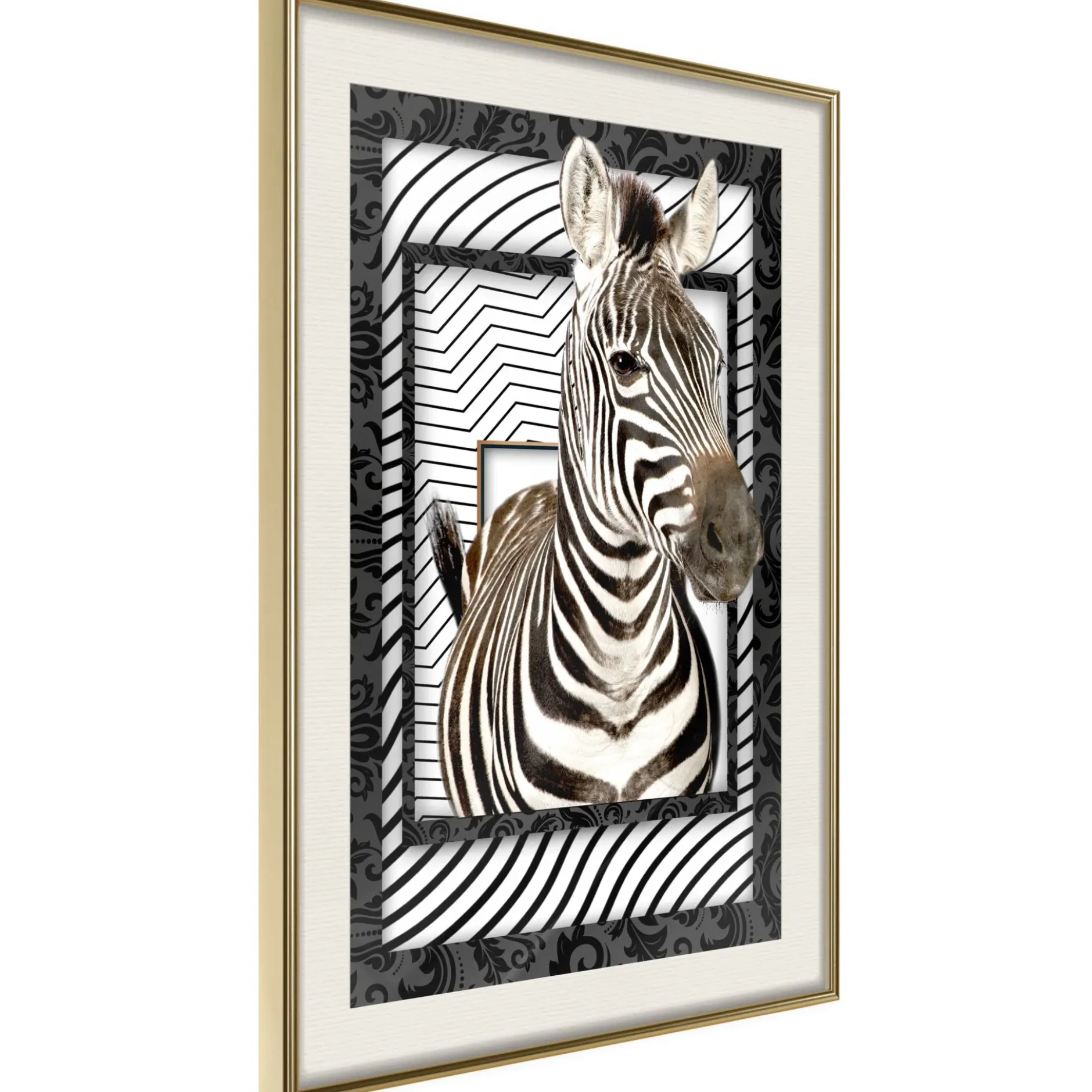 Poster 'Zebra in the Frame'