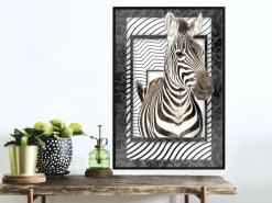 Poster 'Zebra in the Frame'