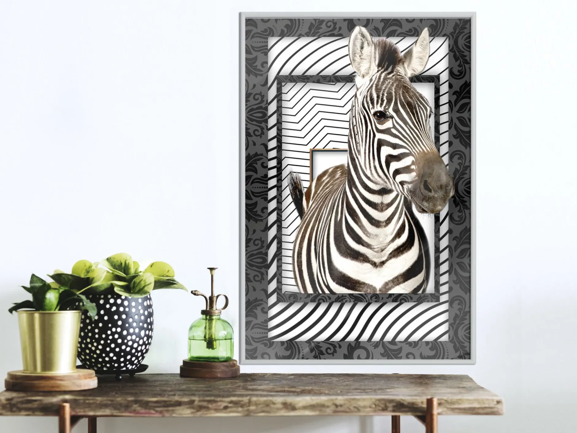 Poster 'Zebra in the Frame'