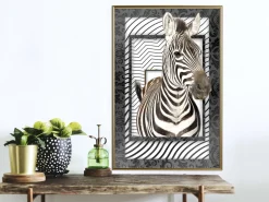 Poster 'Zebra in the Frame'