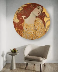 Rundes Bild 'Auburn Elegance'
