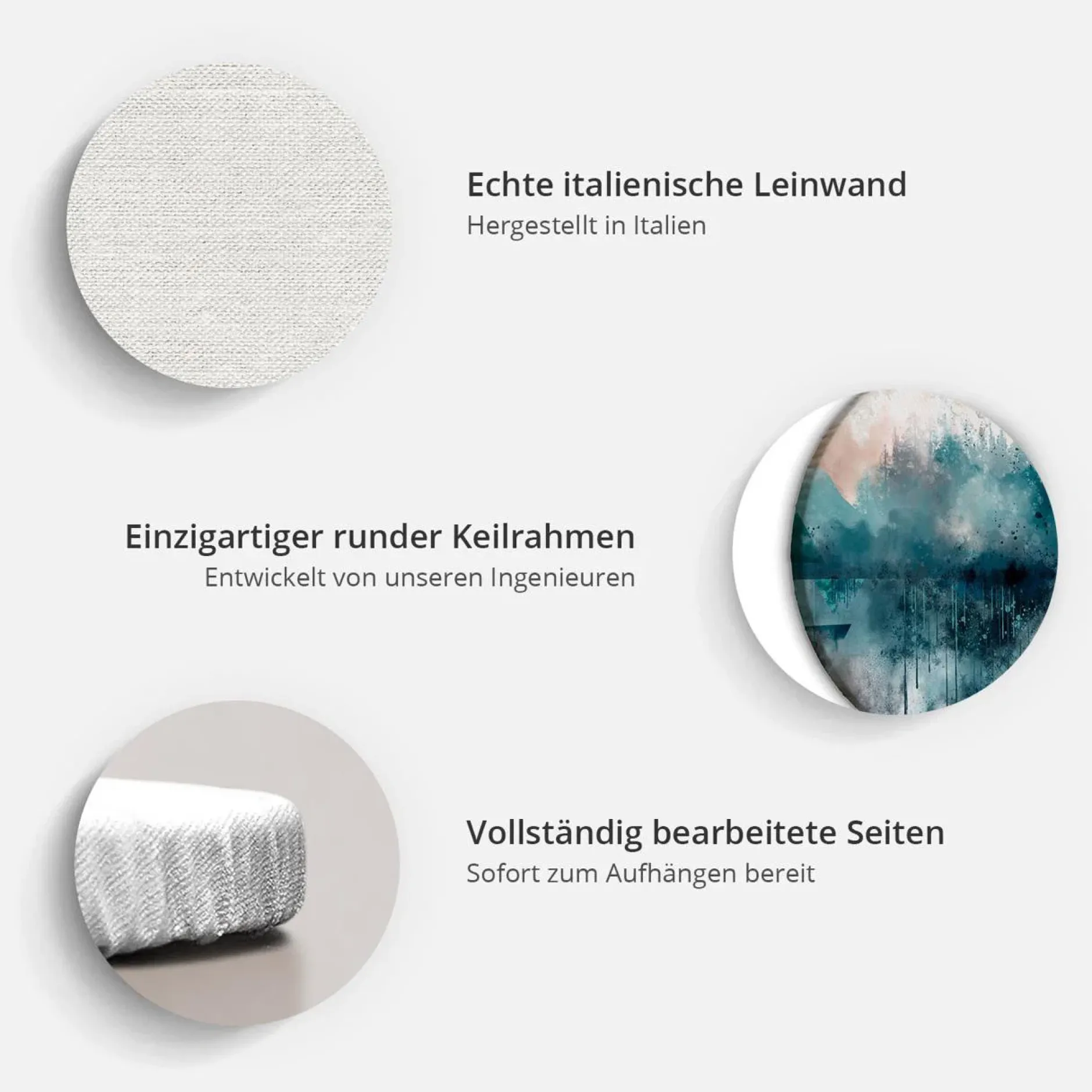 Rundes Bild 'Creation of Adam'