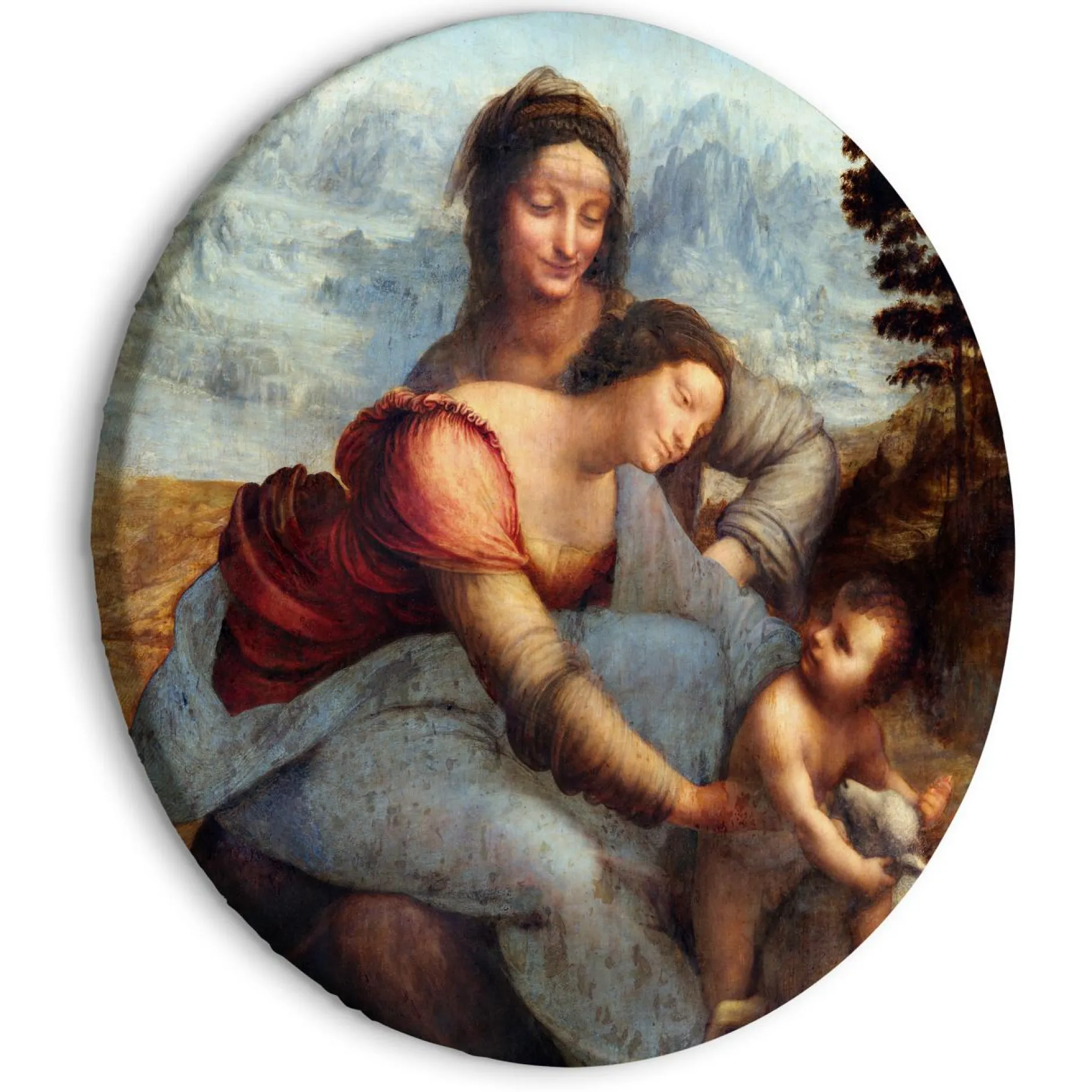 Rundes Bild 'Da Vinci's St. Anne'