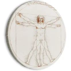 Rundes Bild 'Da Vinci's Vitruvian'