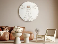 Rundes Bild 'Da Vinci's Vitruvian'