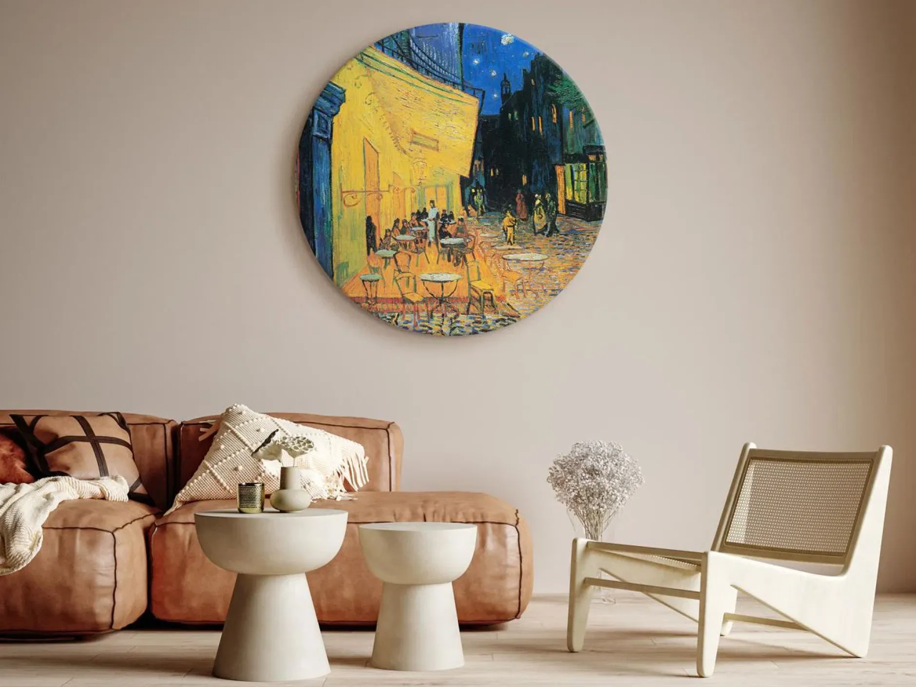 Rundes Bild 'Gogh's Café Terrace'