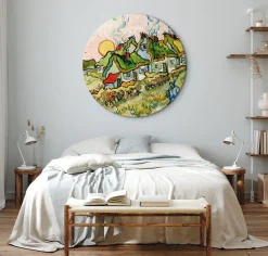 Rundes Bild 'Gogh's Cottages'