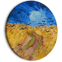 Rundes Bild 'Gogh's Wheat & Crows'