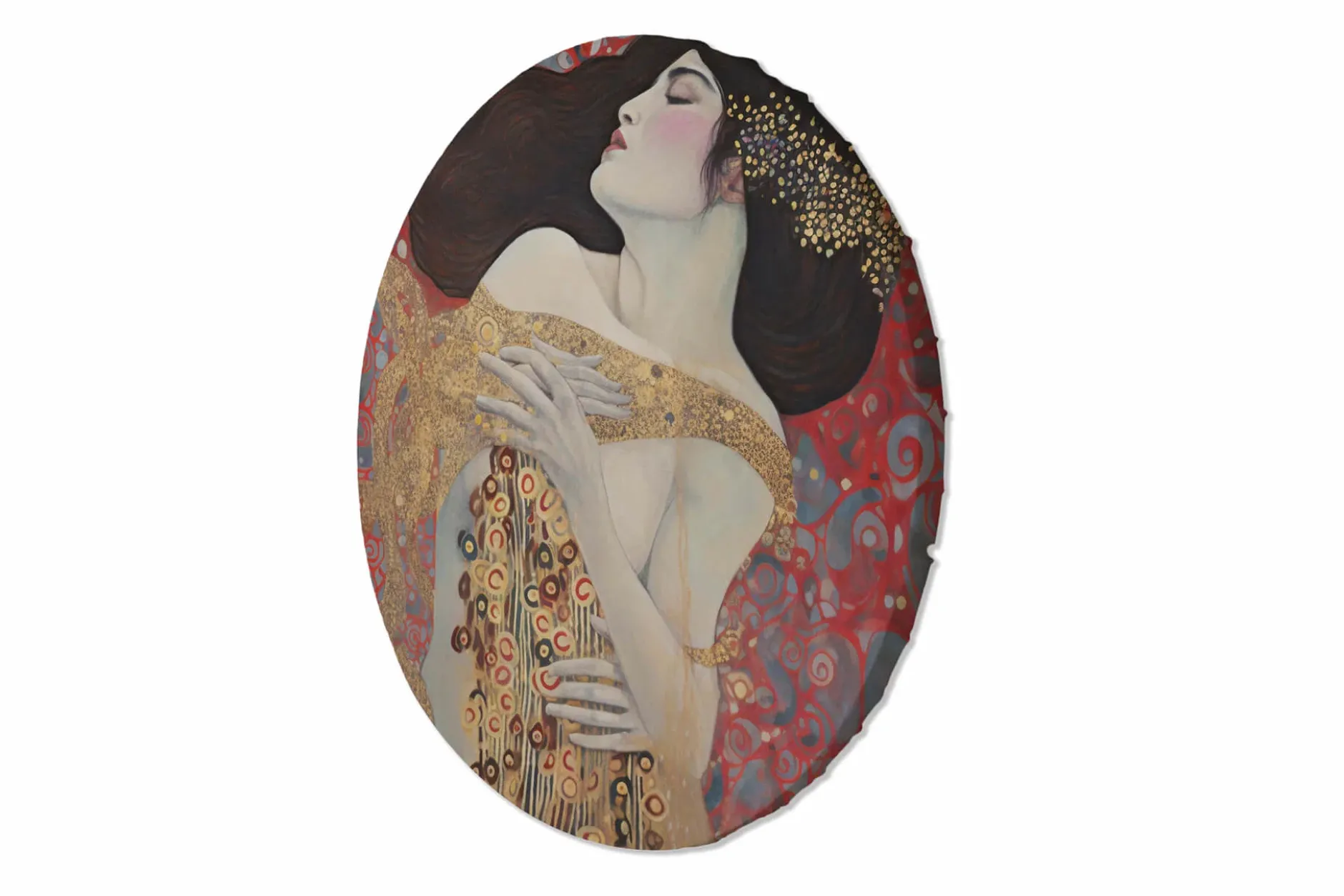 Rundes Bild 'Gold Adoration'