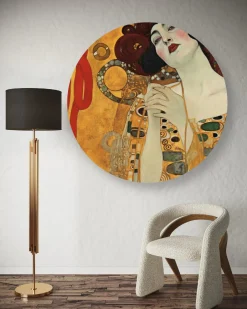 Rundes Bild 'Golden Reverie'