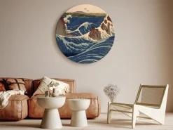Rundes Bild 'Hiroshige's Wave'