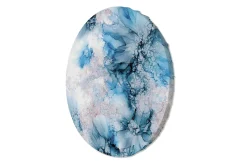 Rundes Bild 'Icy Petal Drift'