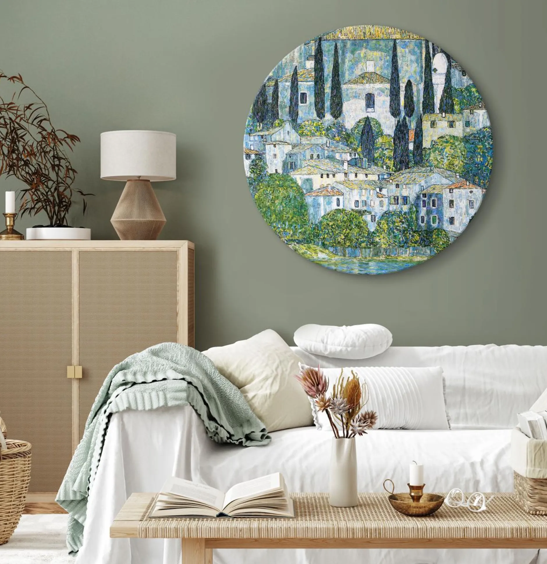 Rundes Bild 'Klimt's Cassone'