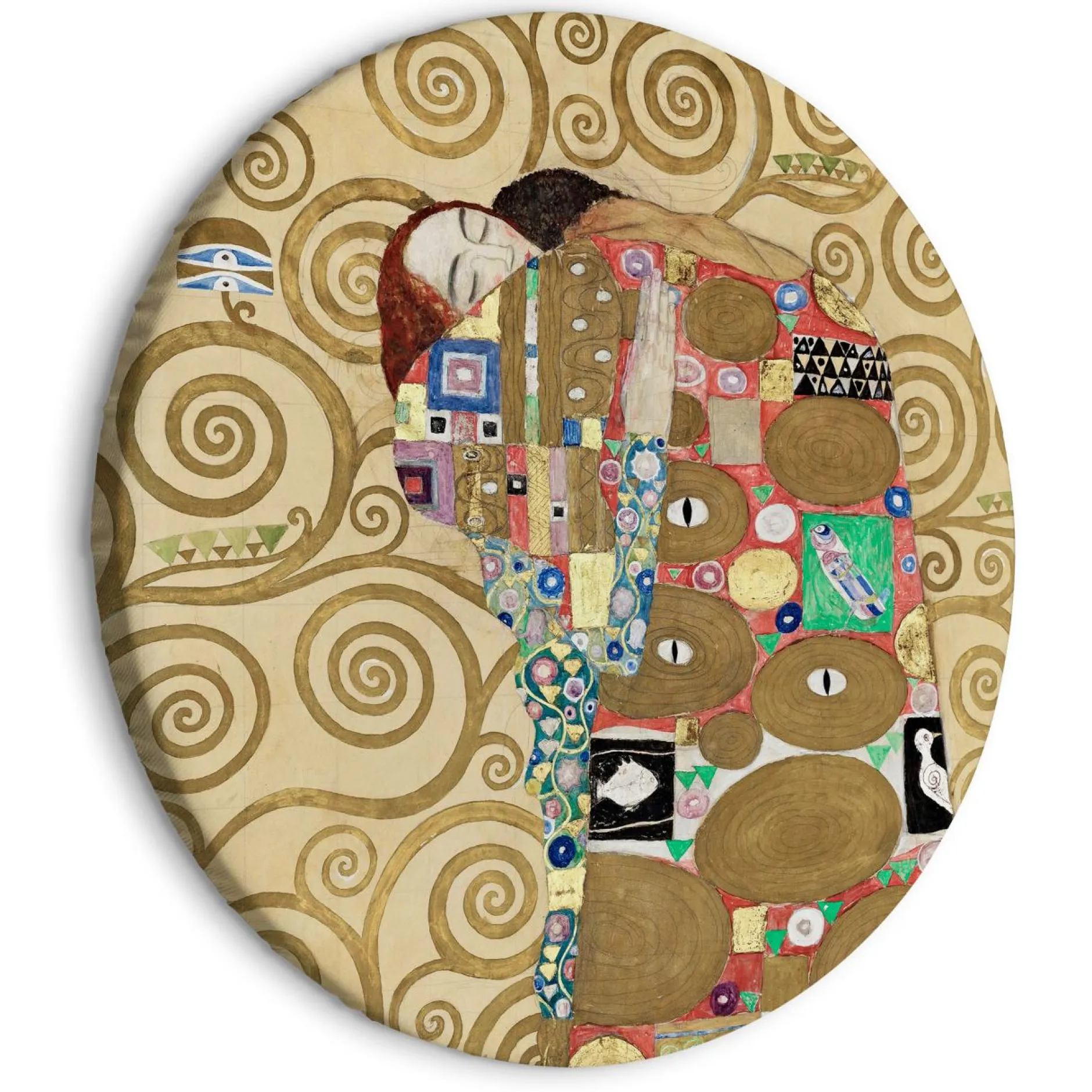 Rundes Bild 'Klimt's Fulfillment'