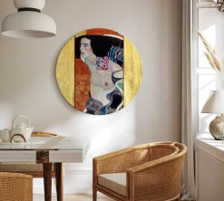Rundes Bild 'Klimt's Judith II'