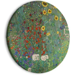 Rundes Bild 'Klimt's Sunflowers'