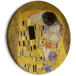 Rundes Bild 'Klimt's The Kiss'