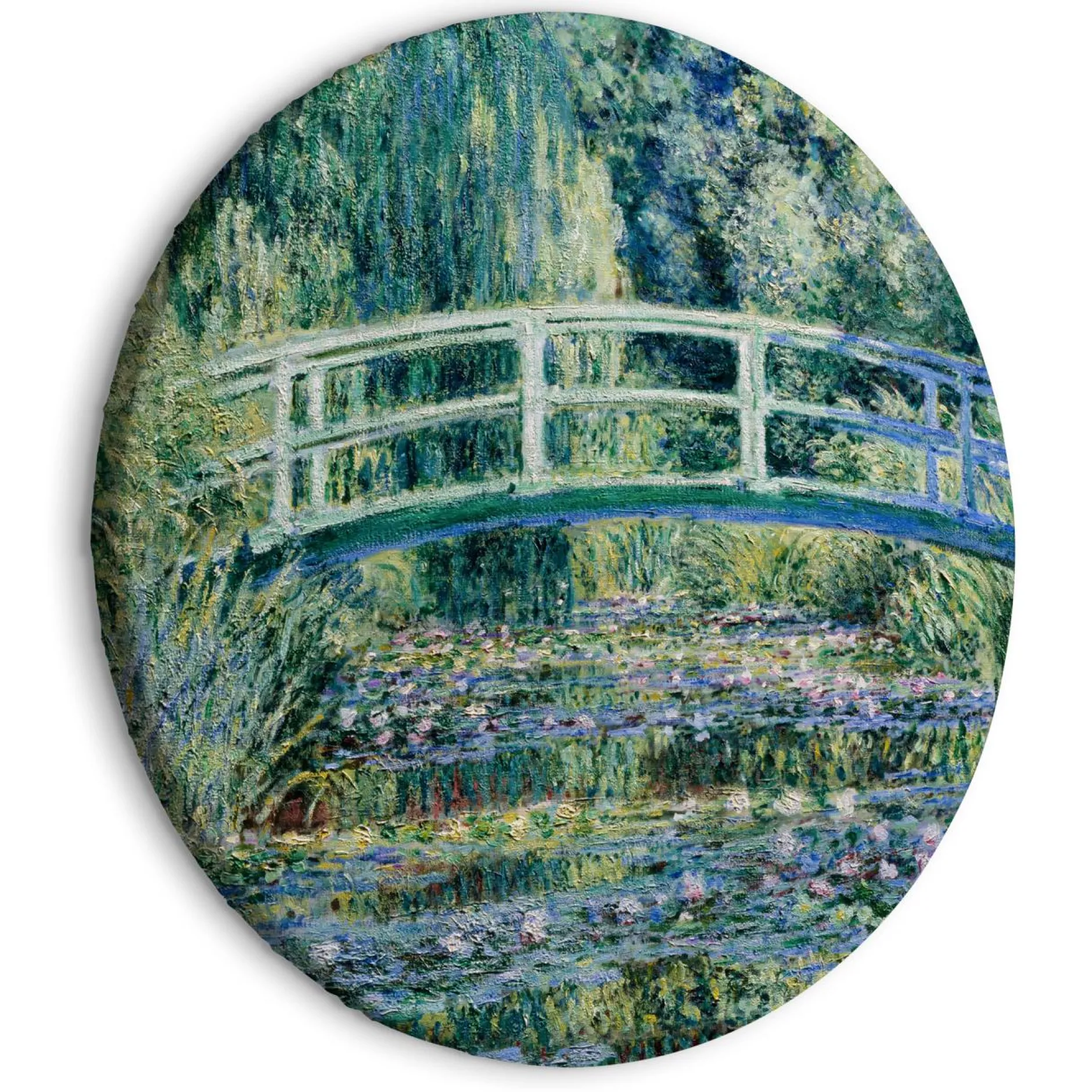 Rundes Bild 'Monet's Jpn Bridge'
