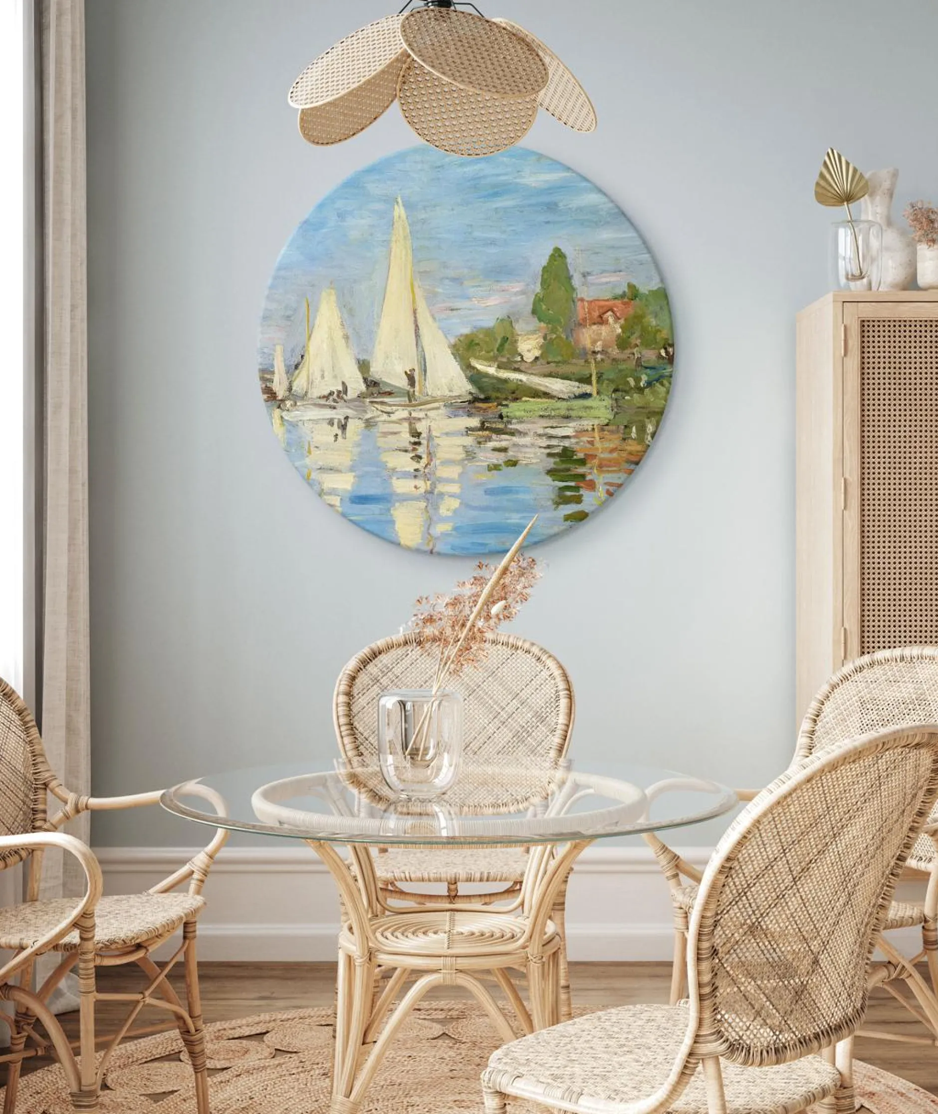 Rundes Bild 'Monet's Regatta'