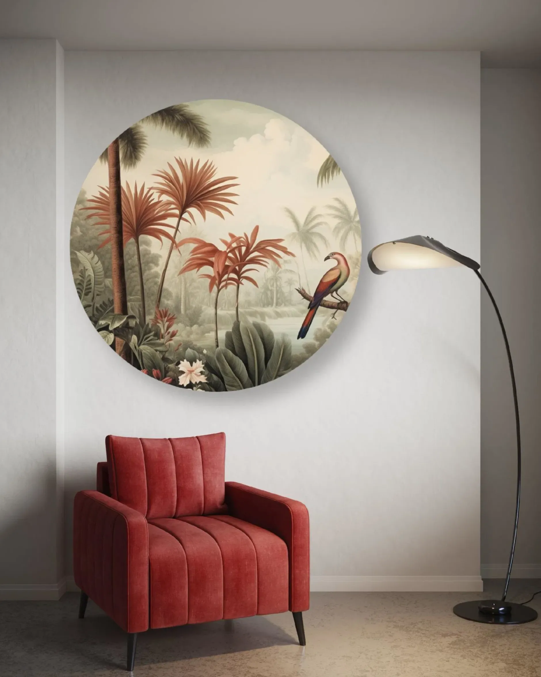 Rundes Bild 'Sunset Serenity'