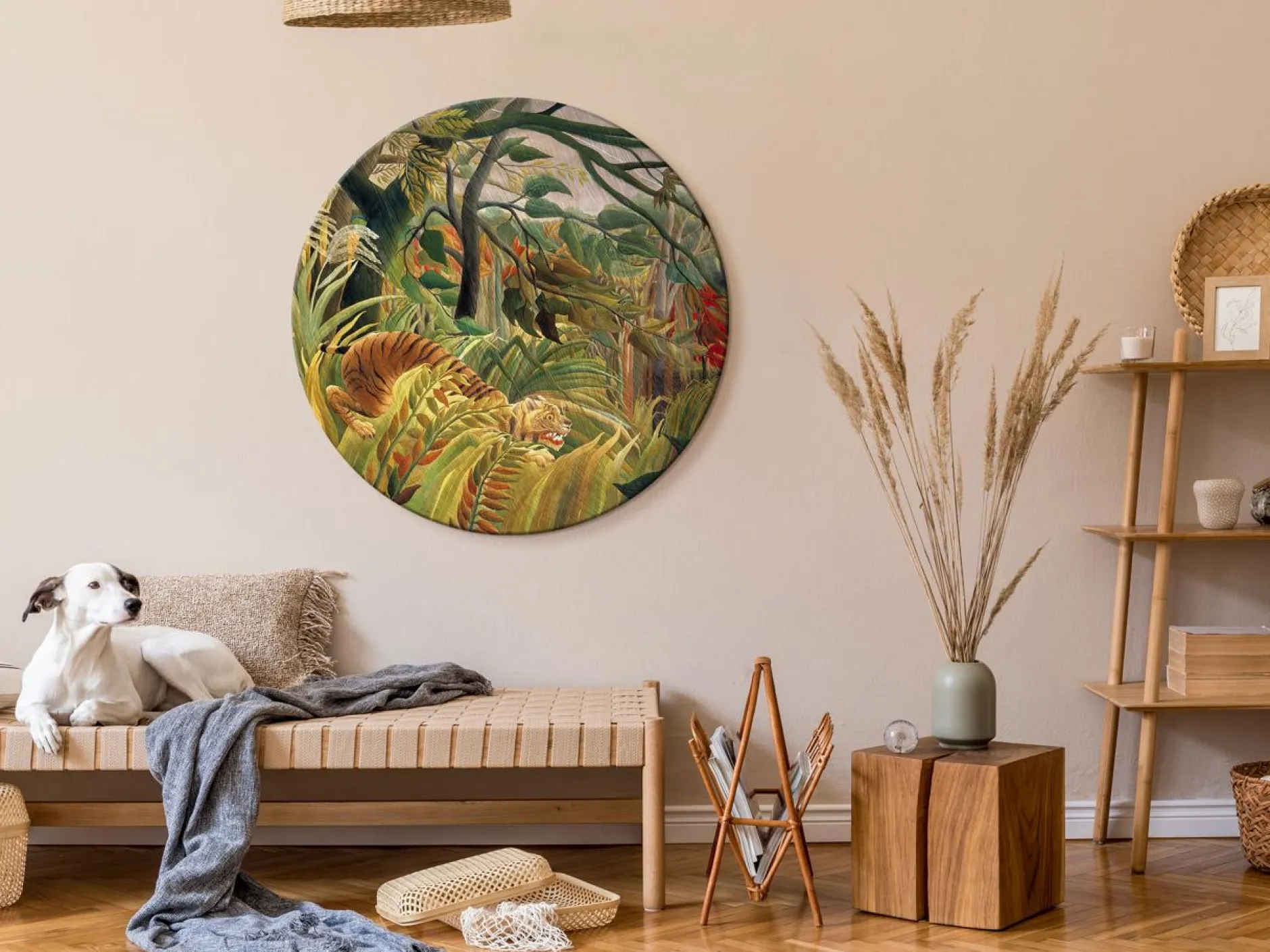 Rundes Bild 'Tropical Tiger Henri'