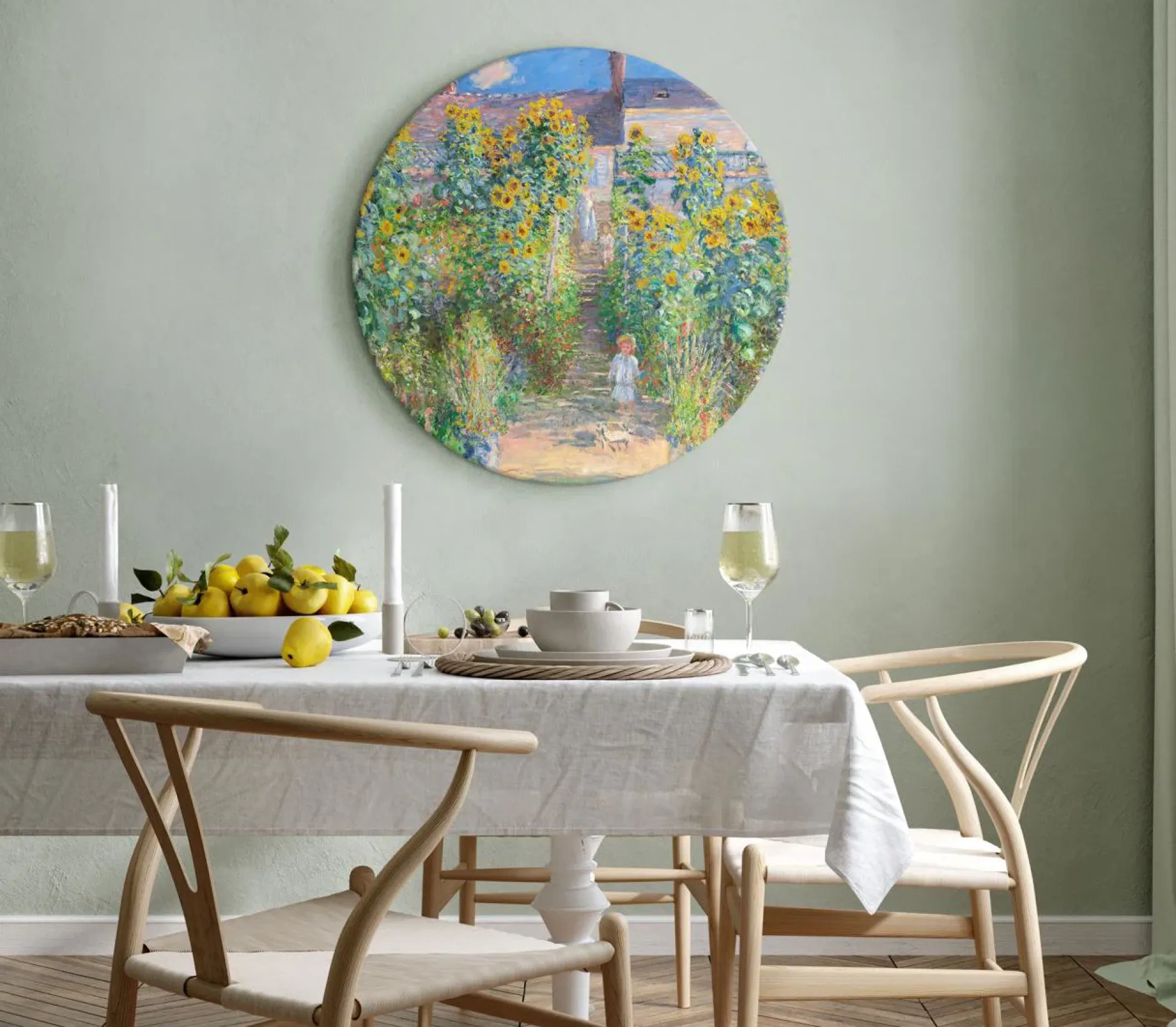 Rundes Bild 'Vétheuil Garden'
