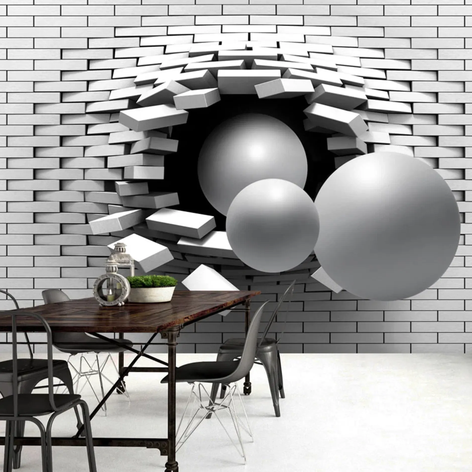 Selbstklebende Tapete 'Another Brick In The Wall'