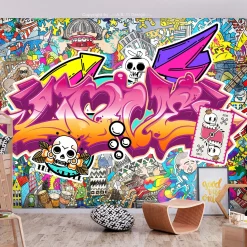 Selbstklebende Tapete 'Art in the Street'