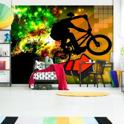 Selbstklebende Tapete 'Bicycle Tricks'