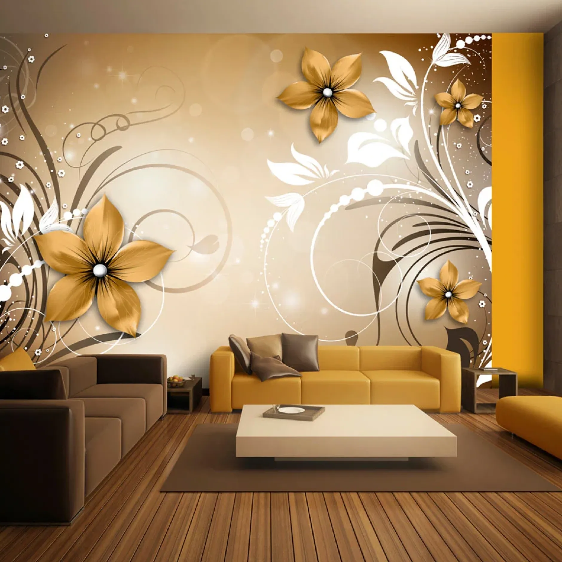 Selbstklebende Tapete 'Brown rhapsody'