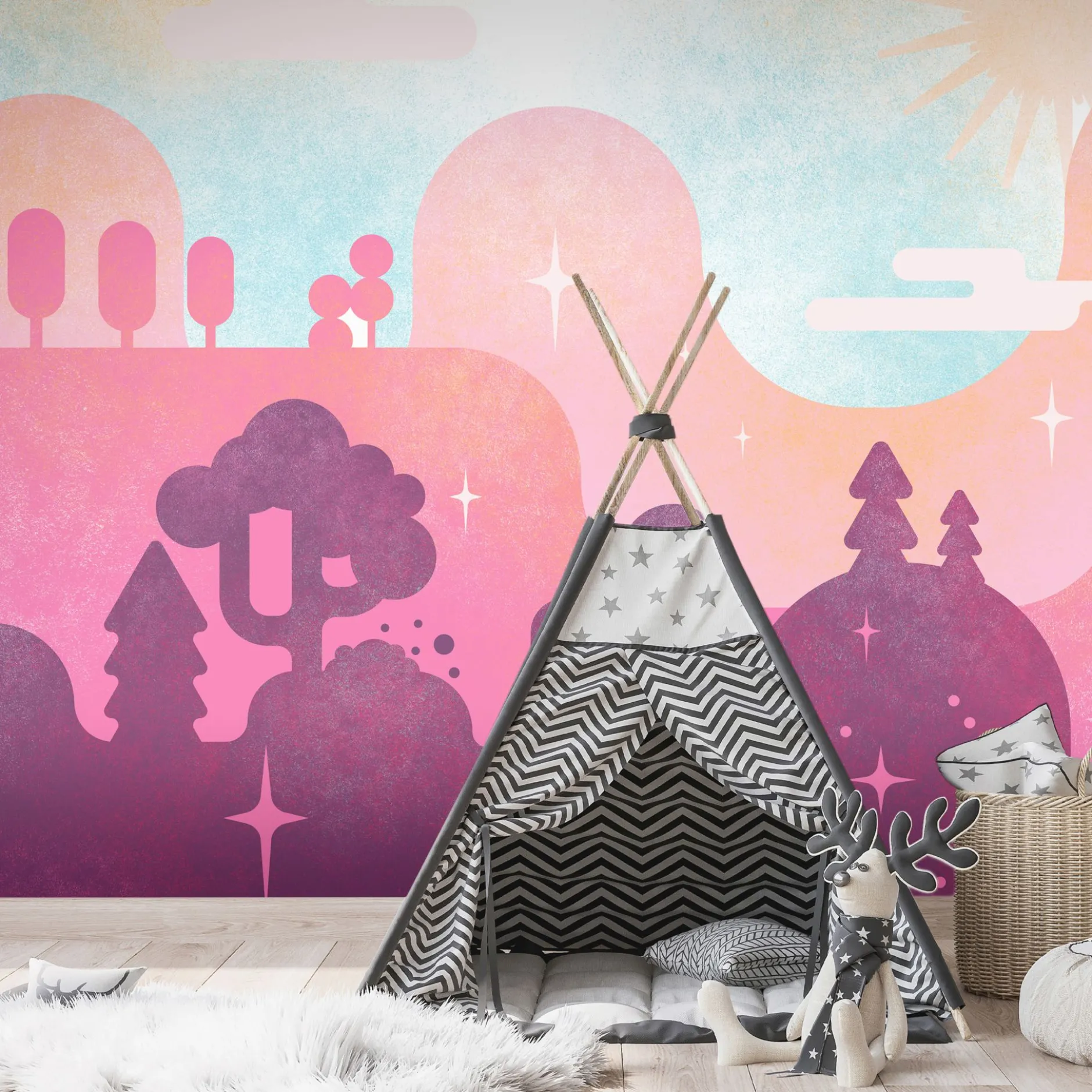 Selbstklebende Tapete 'Candy Land'