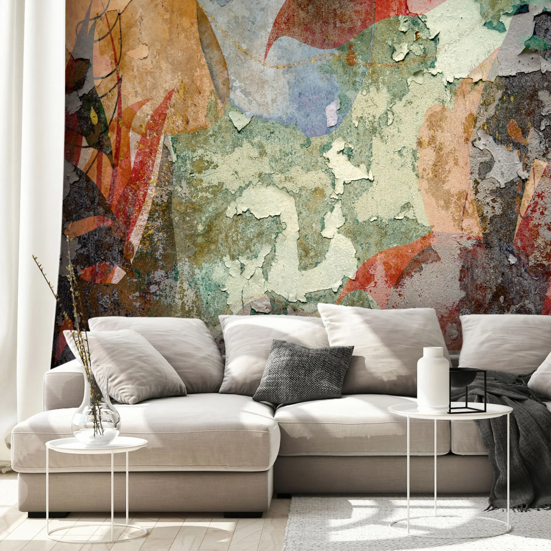 Selbstklebende Tapete 'Colourful Wall'