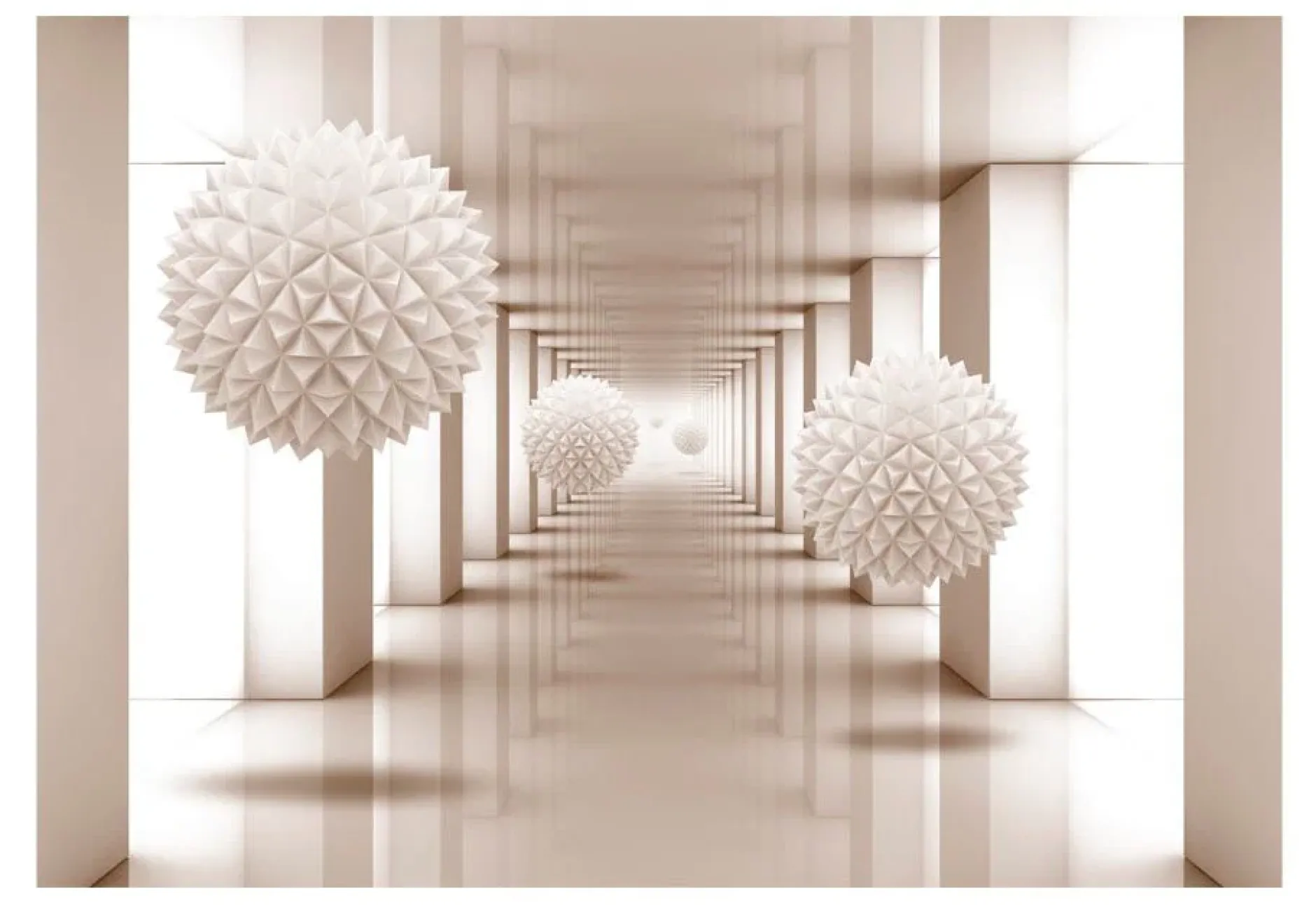 Selbstklebende Tapete 'Corridor to the Future'