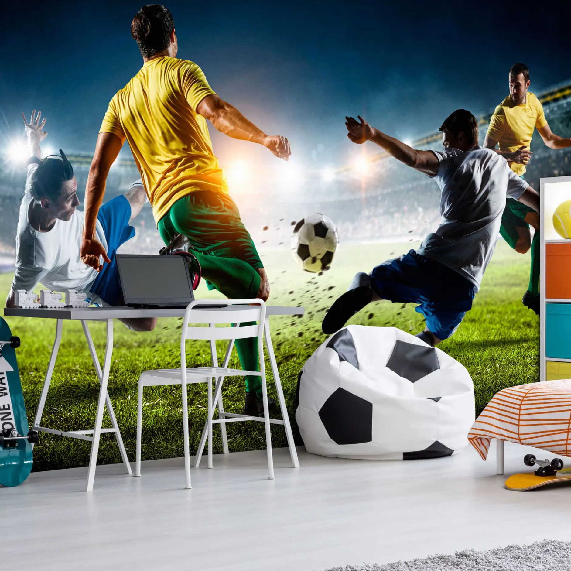 Selbstklebende Tapete 'Decisive Tackle'