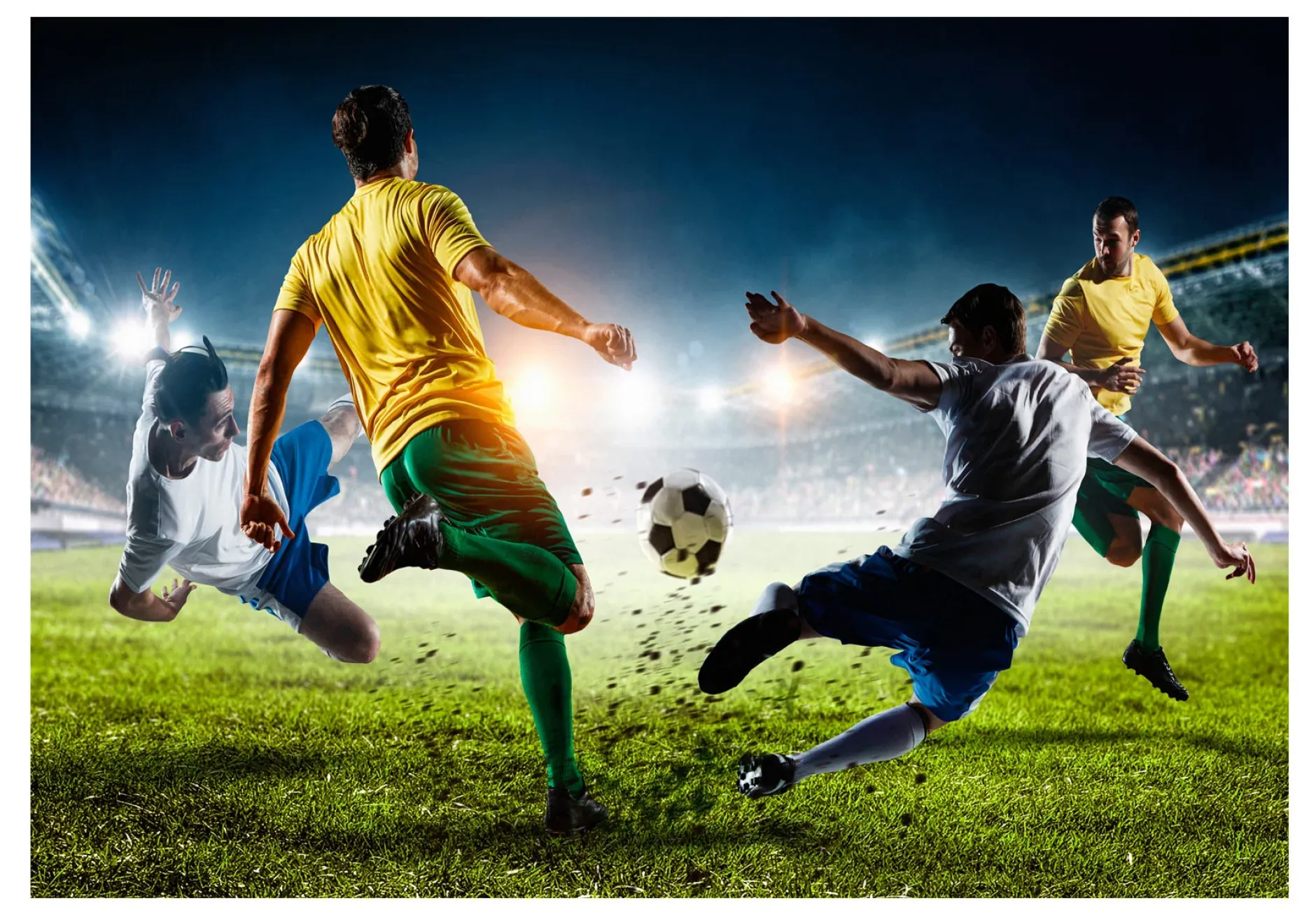 Selbstklebende Tapete 'Decisive Tackle'