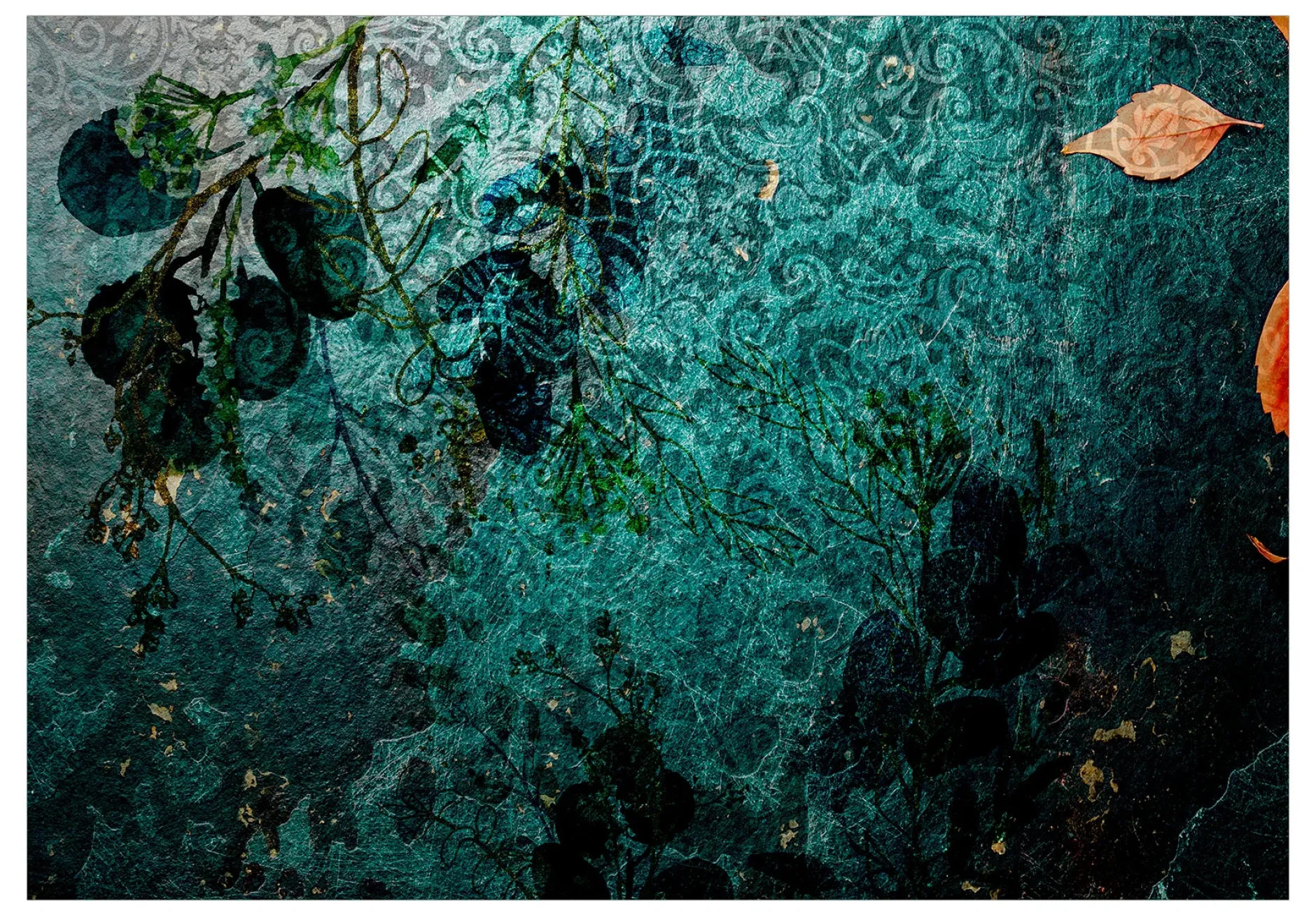 Selbstklebende Tapete 'Emerald Garden'