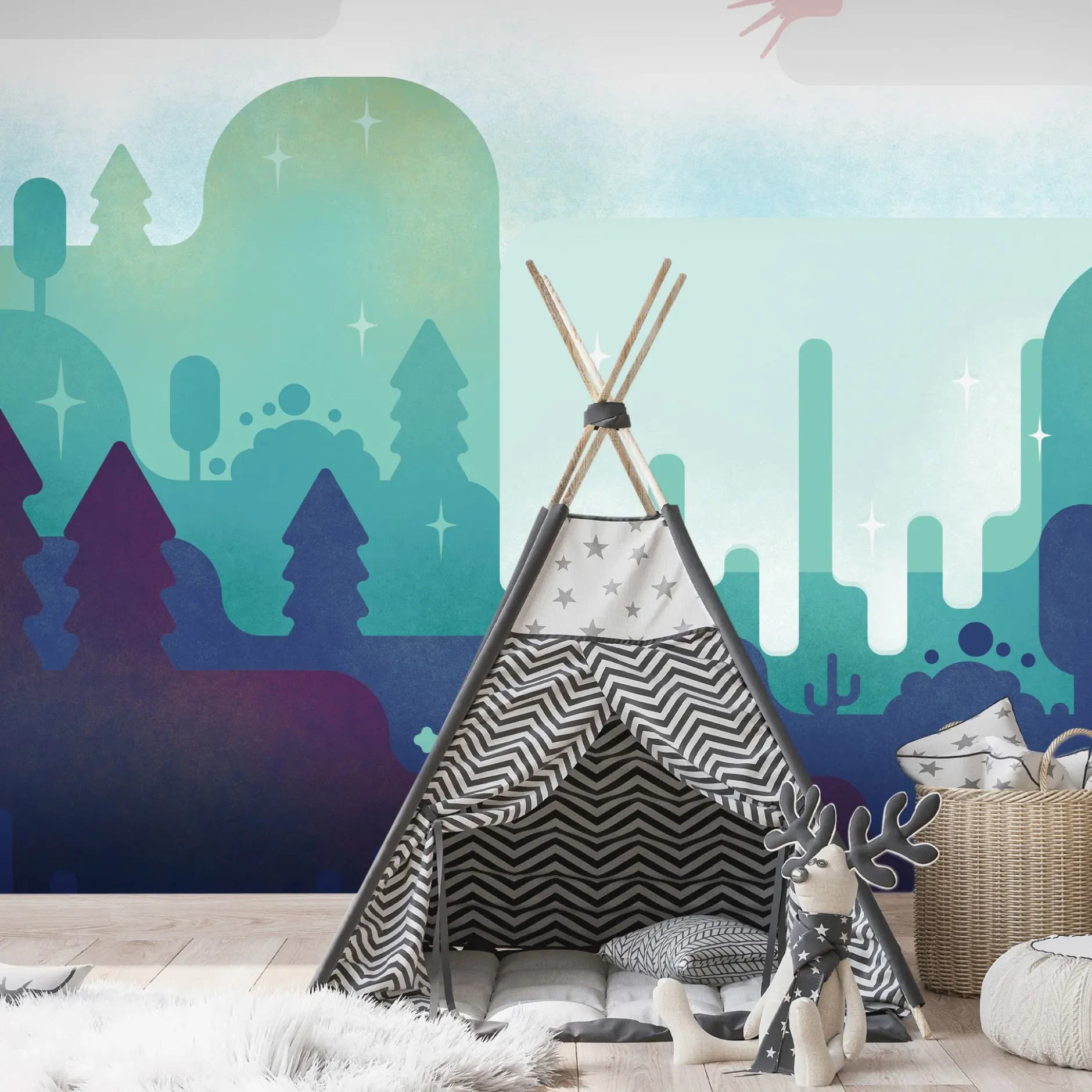 Selbstklebende Tapete 'Fairy - Tale Landscape'