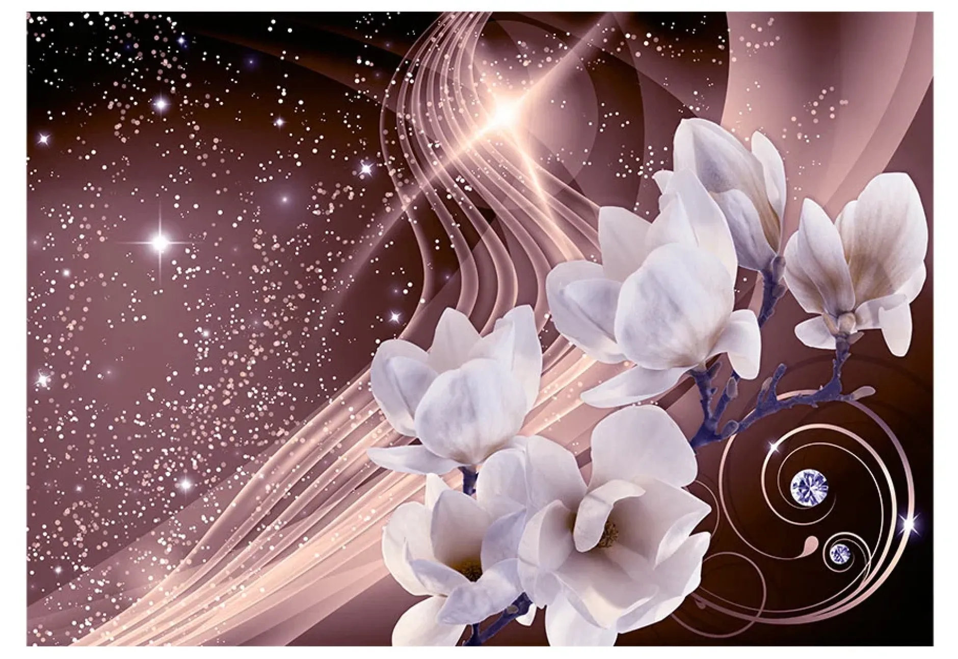 Selbstklebende Tapete 'Floral Finery'