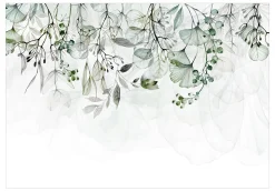 Selbstklebende Tapete 'Foggy Nature - Green'