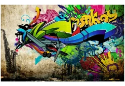 Selbstklebende Tapete 'Funky - graffiti'