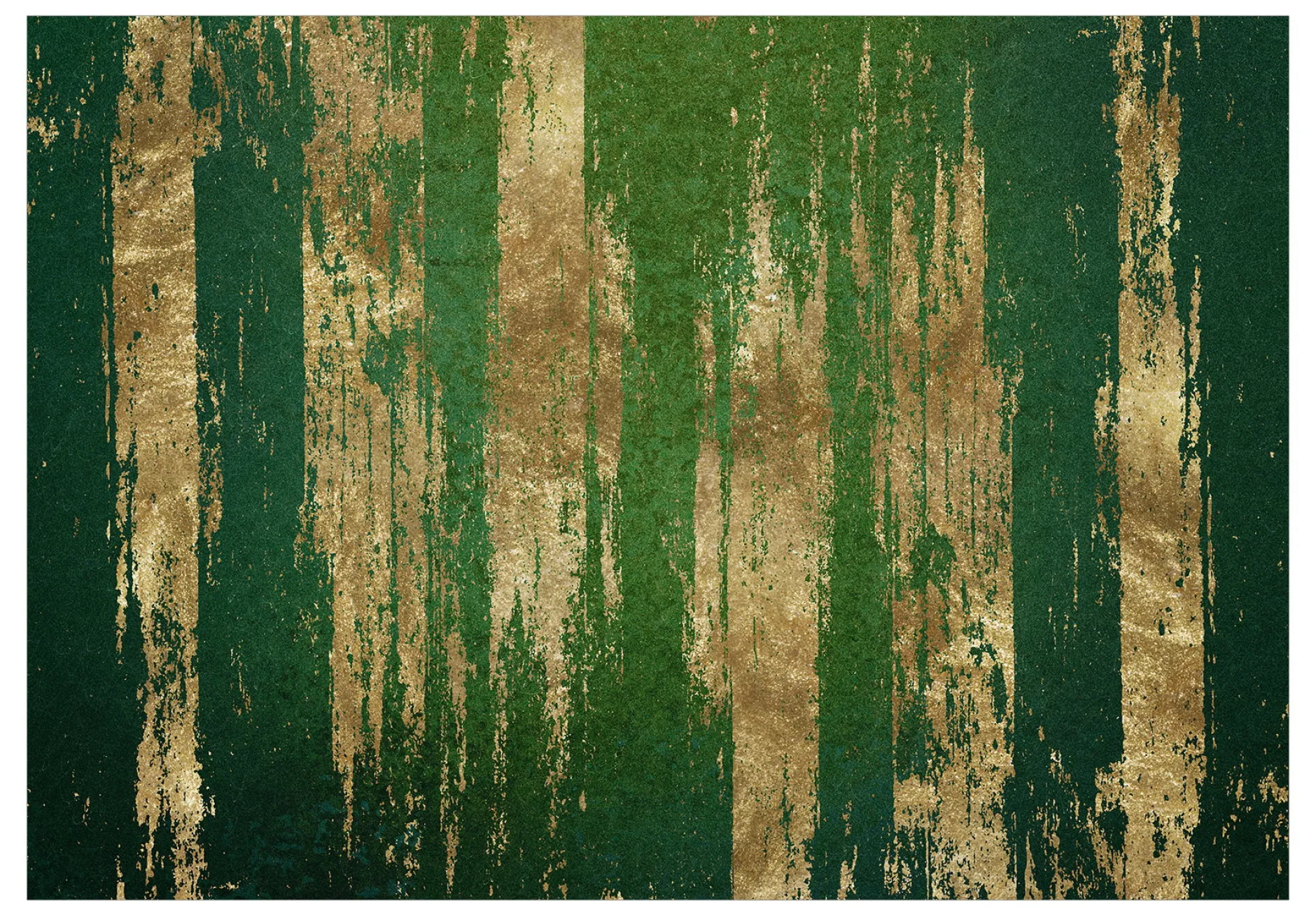 Selbstklebende Tapete 'Golden-Green Expression'