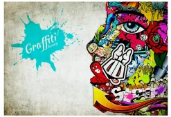 Selbstklebende Tapete 'Graffiti beauty'